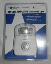 Krown RA 05 Amplified Telephone Phone Ringer with Strobe Light K-RA005