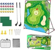 Chip and Stick Golf Game - Indoor Golf Game,Sports Activities Putting Practice Toy, Swing Training Tool for Home Backyard