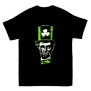 Abe Lincoln Irish Shamrock St Patrick's Day Themed Design T-shirt