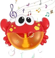 Musical Crab Bubble Machine with 12 Songs Bubble Maker Baby Children Bath Shower Toys Gifts
