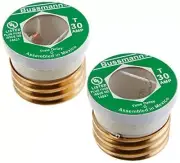 Bussmann BP/T-30 30 Amp Type T Time-Delay Dual-Element Edison Base Plug Fuse,...