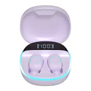 Stereo Bluetooth 5.0 Headphones Wireless Headphones Hi-Fi Headphones Dual Dynamic Drivers Waterproof Earbuds Touch - Purple 1 pcs