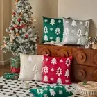 Christmas Tree Throw Pillowcover Embroidery Cushion Cover Sofa/Bed