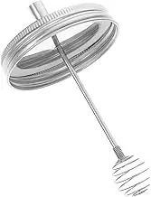 KOCKSHION Stainless Steel Lid Jar Lid Honey Stick Airtight Honey Dispenser Cover 304 Steel Wide Mouth Jar Accessory
