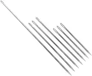 STOBOK Crafting Essential: 7pcs Steel Needles Big Eye for Leather Fabric Weaving Sewing