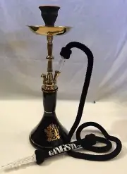 24’’ SOLID BRASS SHAFT ,HAND BLOWN GLASS And 24k Gold Logo