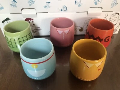 Ship in 24h【Japan Le Creuset x Doraemon 】 Mug Cups SET of 5 Brand NEW