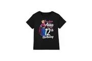 Frozen Childrens/Kids Fearless Like Anna 12th Birthday T-Shirt (Black) - UTTV4921