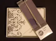 Hortense B. Hewitt Wedding Guest book 7.5 x 5.75-Inch & Wilton Pen with stand