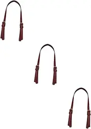 SEWACC 3pcs Shouler Strap for Bag Leather Replacement Crossbody Straps Leather Bag Handle Purse Strap Bag Strap Replacement Wallet Leather Messenger Bag Women's Handbag Chain