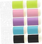 CIMAXIC 1 Set Finger Sponge Dauber for Painting and Ink Blending Includes Templates and Ruler for Finger Painting Card Making and Arts Crafts Projects