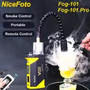 NiceFoto Fog-101 Pro Portable Fog Machine Dry Ice Smoke Machine Remote Control