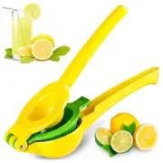 2 In-1 Manual Clip Press Juicer Lemon Lime Squeezer Hand Juicer Lemon Squeezer