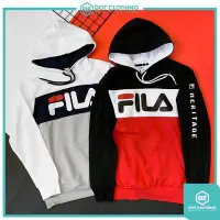 在飛比找Yahoo!奇摩拍賣優惠-DOT 聚點 FILA 漢城 企劃 大LOGO 手臂字 黑紅