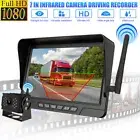 Rear View Mirror Reversing Camera + 7'' Quad HD Record Monitor System for Truck