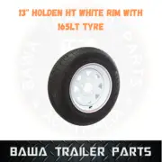 SUNRAYSIA 13" White HOLDEN HT RIM WITH 165 LT TYRE ! Trailer Parts