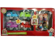 CoComelon Deluxe Build A Vehicle Set JJ/TomTom/YoYo/Cody+4 Trucks Preschool NIB