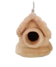 Handcrafted Eco-Friendly Coconut Shell Birdhouse | Unique Rustic Hanging Bird Ne