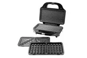 Healthy Choice 3 in 1 Stainless Steel Sandwich Press Waffle Maker Grill 900W