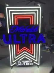 New Michelob Ultra Beer Animated LED Bar Sign Light Not Neon Or Tap Handle