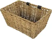 DECOMELODY 1Pc Delicate Woven Bike Basket Detachable Front Storage Basket for Bicycles Stylish Accessory for Riding Material Fine Workmanship for Everyday Use