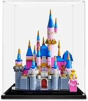 Acrylic Display Case for Lego 40720 Mini Disney Sleeping Beauty Castle Figure Storage Box Dust Proof Glue Free