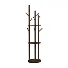 Wooden Rotary Coat Rack Freestanding Coat Rack for Bedroom Entryway Hallway