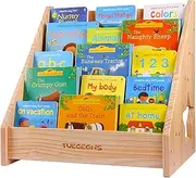 TUEGEGNS Montessori Bookshelf,Toddler Bookshelf for Kids,Organize Your Little One's Reading Adventure with Our Kids Bookshelf - Perfect for Kids!(Wood)