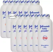 Johnson’S Baby Powder White (100G) (Pack of 12)