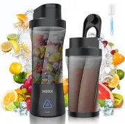 Portable Blender 360W Cordless, 24Oz Personal Blender for Smoothies and Shakes,
