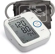 Paramed Blood Pressure Monitor: Accurate Automatic Upper Arm Bp Machine & Pulse Rate Monitoring Meter with Cuff 22-40cm,120 Sets Memory, LCD - Device Bag & 4AAA Included