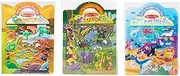 Melissa & Doug Reusable Puffy Sticker Wild Adventures Bundle: Safari, Dinosaur and Ocean