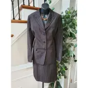 Vertical Design Studio Women Black Single Breasted Blazer & Skirt 2 Pc's Suit 10