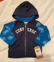 NWT Converse Zip Up Jacket Boys Size 6-9 Months