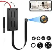 Spy Camera, 4K HD WiFi Hidden Camera, DIY Tiny Wireless Spy Cam, Mini Camera for Home Surveillance Security Cameras with Motion Detection for Indoor Outdoor(2.4GHZ Only, No Night Vision)