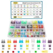 408 PCS Car Fuses Assortment Kit Standard Mini LP Mini Micro2 Blade Fuse ATO ...