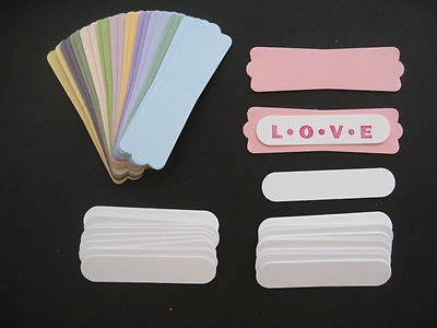 48pc CARDSTOCK PUNCH TAGS STAMPIN UP SOFT SUBTLE MODERN LABEL & WORD WINDOW