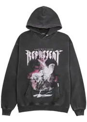 Represent Take Me Higher Printed Hooded Cotton Sweatshirt - Grey - XL XL