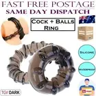 Double Cock Penis Ring Delay Erection Enhancer Male Sex Toy Adult Ball Double AU