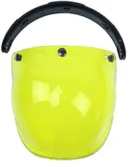 Motorcycle Anti Scratch Helmets Lens Visor Helmets Bubble Visor Flip Up Lens Motorcycle Vintage Multi Moto Helmet Mask Windshield Sun Shade Shield Helmet Goggles (Color : 9)