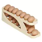 Fridge Side Door Egg Tray Slide Holder Capacity Carton Organizer with Automatic