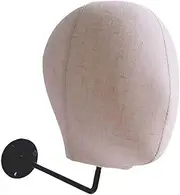 Perfeclan Wall Mount Mannequin Head Wig Display Model Head Wig Stand for Wig Hats