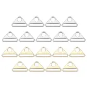 2 Inch 18 Pcs Triangle Buckle Adjuster for Bag Silver/Light Gold