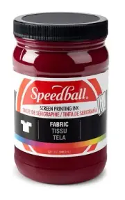 Speedball Fabric Screen Printing Ink 32-Ounce Burgundy
