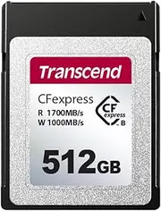 Transcend TS512GCFE820 CFexpress 820 Type B Memory Card for 4K Video Capture