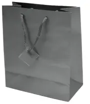 Novel Box Company Ltd™ Silver Matte Laminated Euro Tote Paper Gift Bag Bundle...