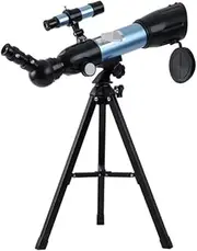 Refractor Telescope Portable Telescope Phone Mount and Tripod for Beginners Telescope for Astronomy with Eyepieces Refractor Telescope Professional Telescope(Blue)