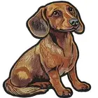 Dachshund Dog Patch Face Cut out Iron on/Sew on Applique For Clothes