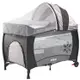 免運費 EMC 雙層安全嬰兒床(具遊戲功能)嬰幼兒安全遊戲床(咖啡色) 附遮陽棚/尿布台/蚊帳/收納袋/可開側門