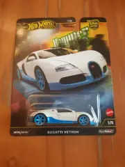 2025 Hot Wheels Premium Bugatti Veyron White Hammer Drop NEW Box Ships